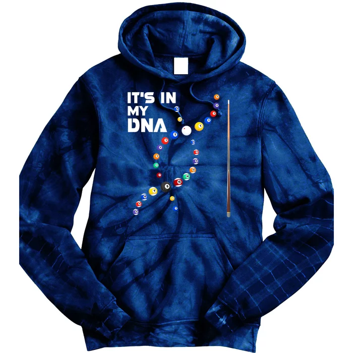 Its In My Dna Pool Billiard Cues Sticks Gift Tie Dye Hoodie