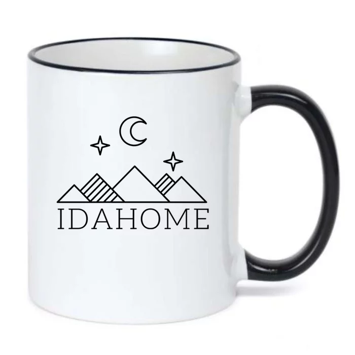 Idahome Idaho Mountain Vibes Moon Outdoor Camp Gift Black Color Changing Mug