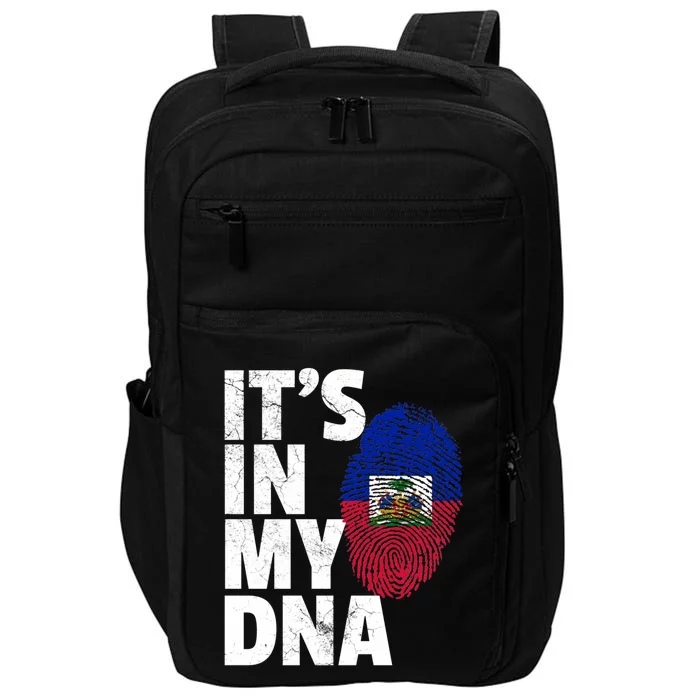 It's In My Dna Haiti Haitian Flag Pride Country Gift Mom Dad Meaningful Gift Impact Tech Backpack