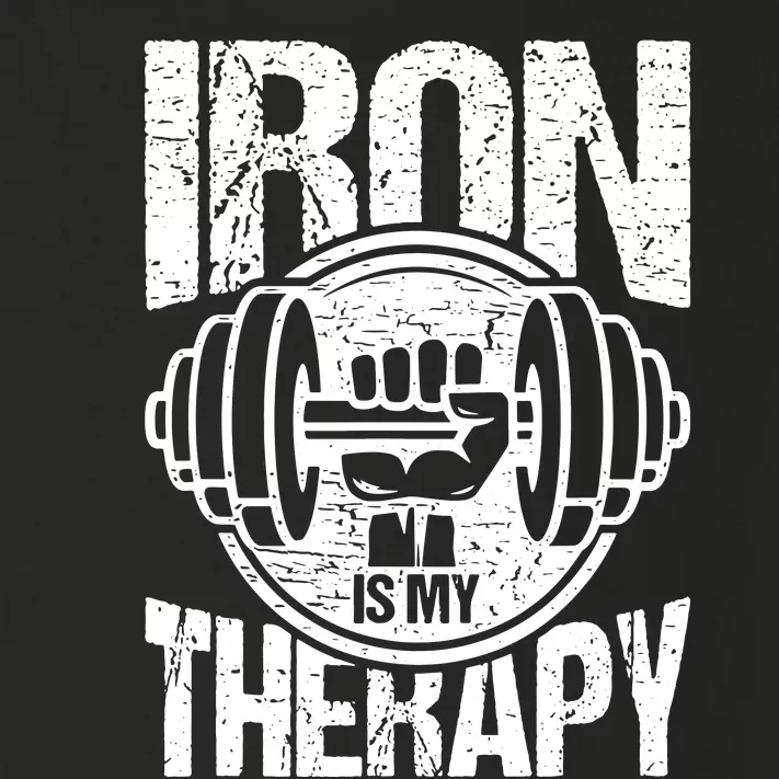 Iron Is My Therapy Gym Toddler Long Sleeve Shirt