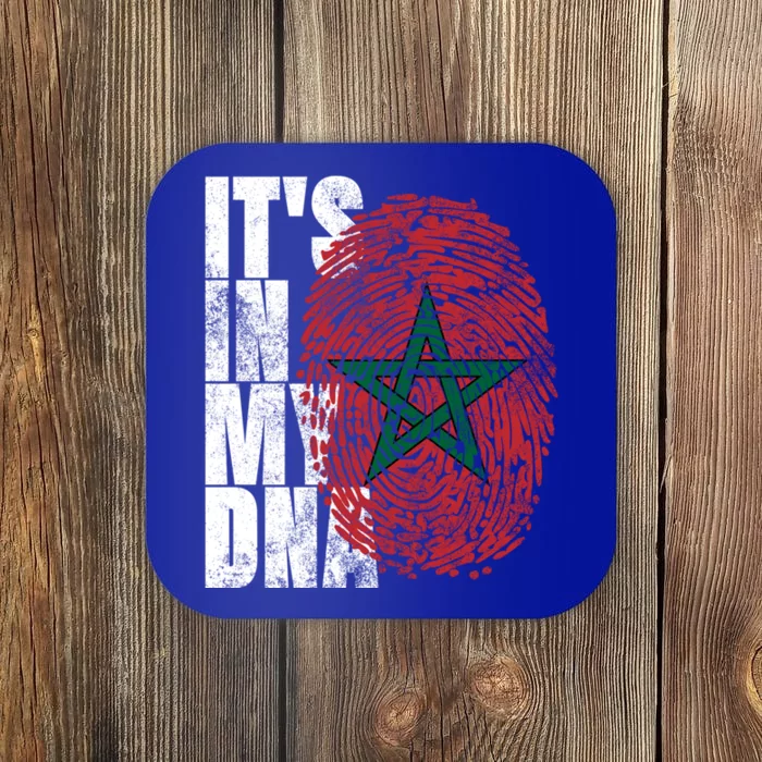 Its In My Dna Moroccan African Funny Gift Moorish Morocco Flag Gift Coaster