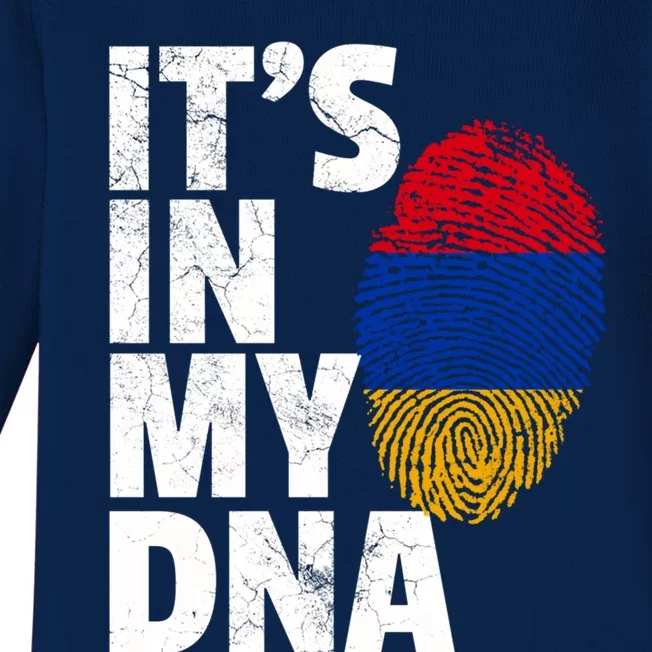 It's In My Dna Arian Aria Flag Pride National Country Gift Baby Long Sleeve Bodysuit