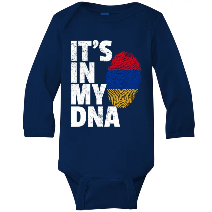 It's In My Dna Arian Aria Flag Pride National Country Gift Baby Long Sleeve Bodysuit