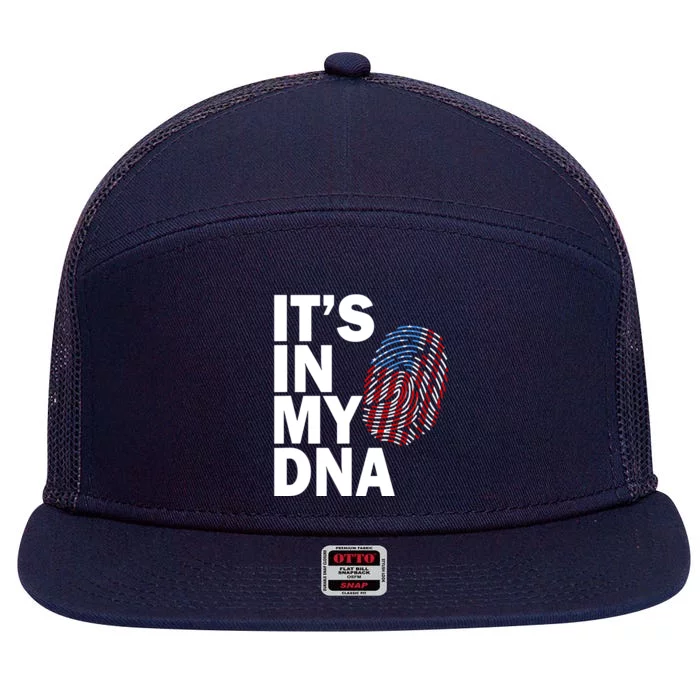 IT'S IN MY DNA Irish Ireland Flag National Pride Roots Gift 7 Panel Mesh Trucker Snapback Hat