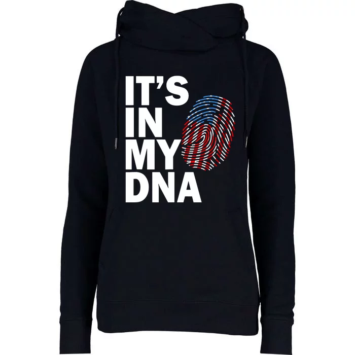 IT'S IN MY DNA Irish Ireland Flag National Pride Roots Gift Womens Funnel Neck Pullover Hood