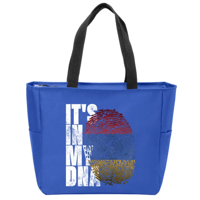 It's In My Dna Arian Sign Proud Funny Gift Pride Aria Flag Gift Zip Tote Bag