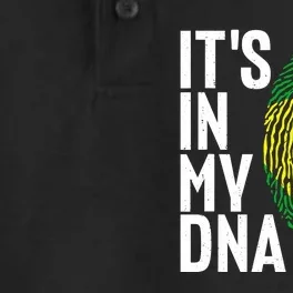 It's In My DNA Brazil Flag Jersey Brazil National Pride Dry Zone Grid Performance Polo