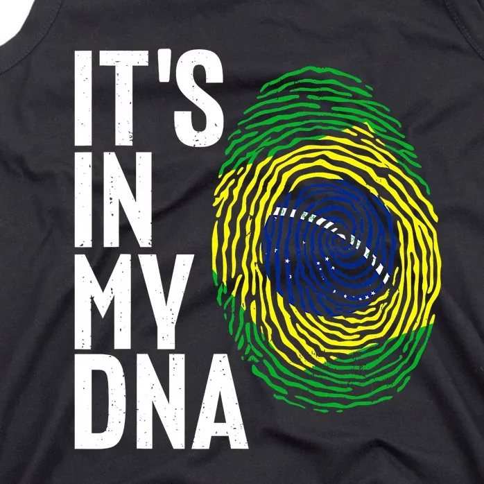 It's In My DNA Brazil Flag Jersey Brazil National Pride Tank Top