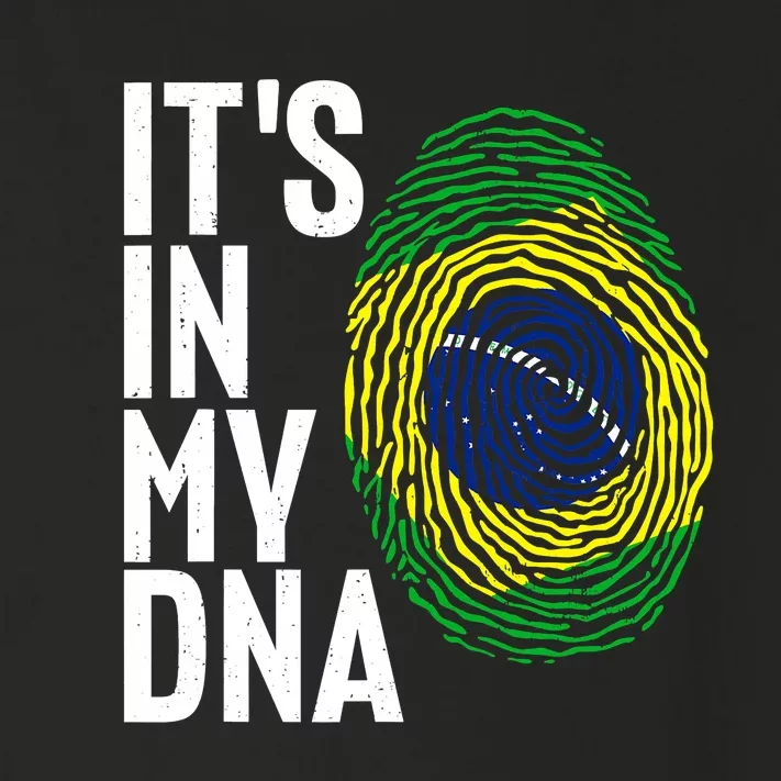 It's In My DNA Brazil Flag Jersey Brazil National Pride Toddler Long Sleeve Shirt