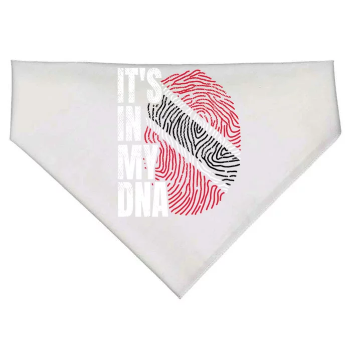 It's In My DNA Trinidad And Tobago Flag Proud Boy Girl Gift USA-Made Doggie Bandana