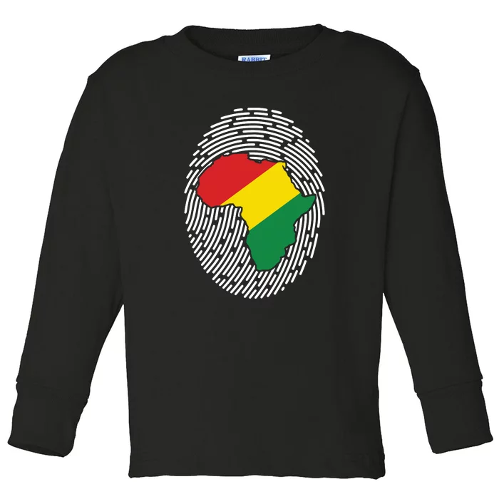 It's In My DNA. African Heritage. Black Pride Black History Month Toddler Long Sleeve Shirt