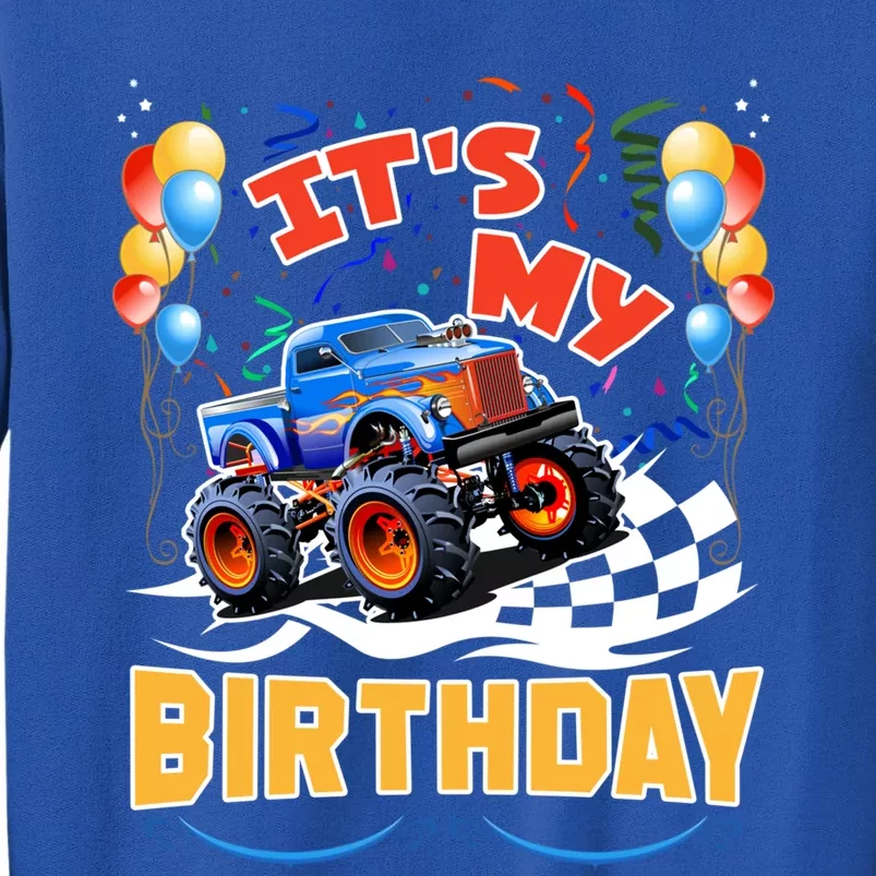 It Is My Birthday Boy Monster Truck Car Party Day Kids Cute Gift Sweatshirt