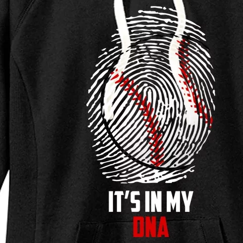 It's In My DNA Baseball Women's Fleece Hoodie