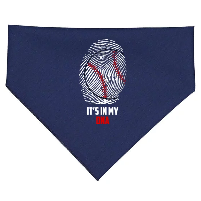 It's In My DNA Baseball USA-Made Doggie Bandana