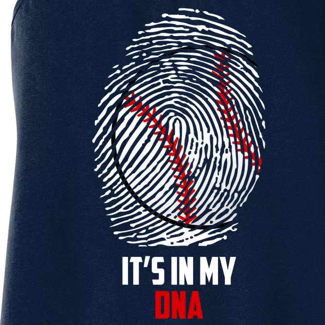 It's In My DNA Baseball Women's Racerback Tank