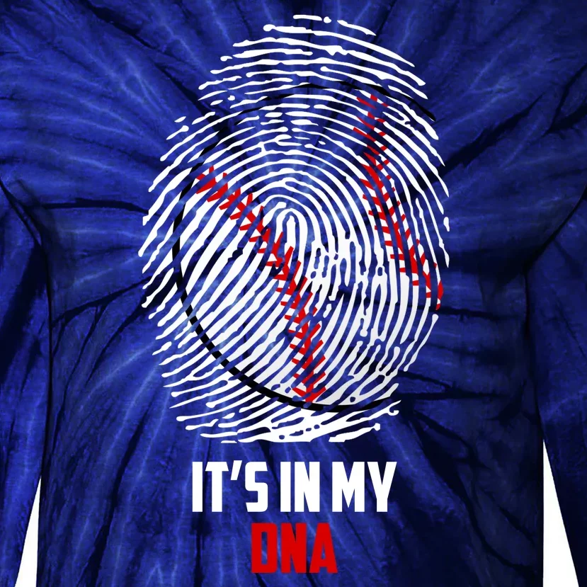 It's In My DNA Baseball Tie-Dye Long Sleeve Shirt