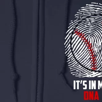 It's In My DNA Baseball Full Zip Hoodie