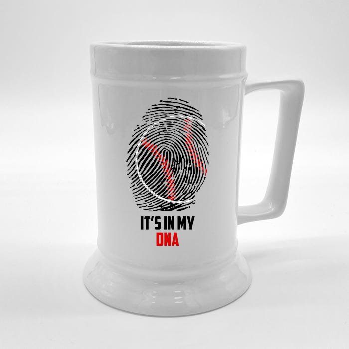 It's In My DNA Baseball Front & Back Beer Stein