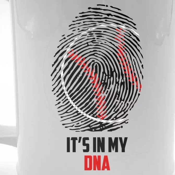 It's In My DNA Baseball Front & Back Beer Stein