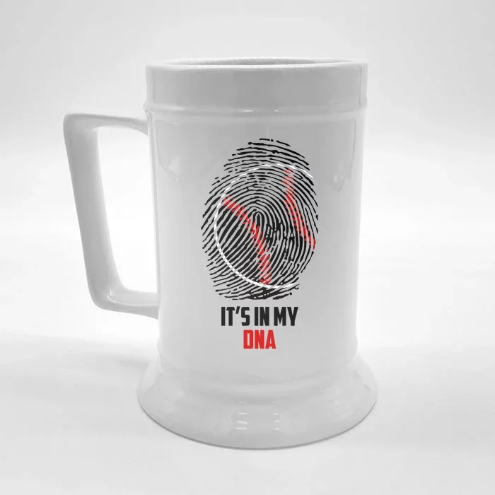 It's In My DNA Baseball Front & Back Beer Stein