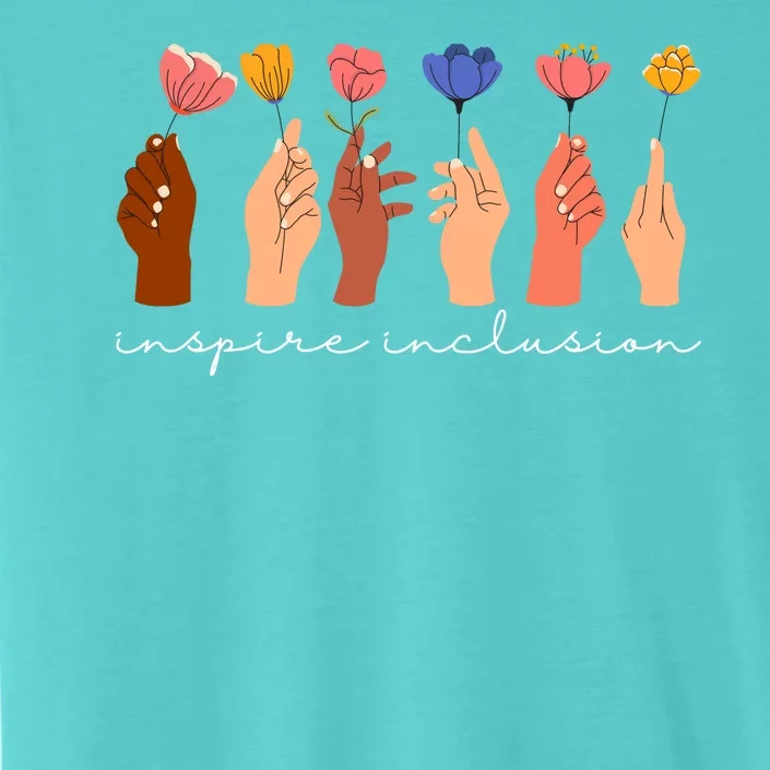 Inspire Inclusion National Womens Day Floral ChromaSoft Performance T-Shirt