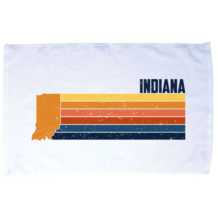 Retro Vintage Indiana Microfiber Hand Towel