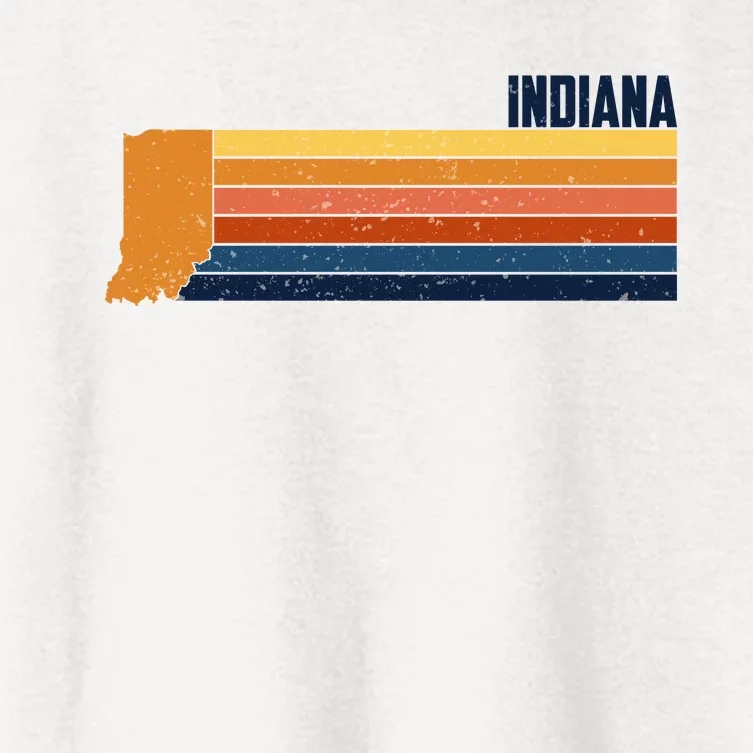 Retro Vintage Indiana Women's Crop Top Tee