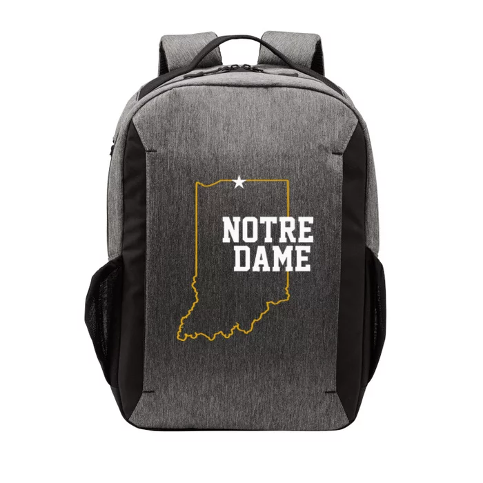 Indiana In N.O.T.R.E D.A.M.E State Of Indiana Vector Backpack