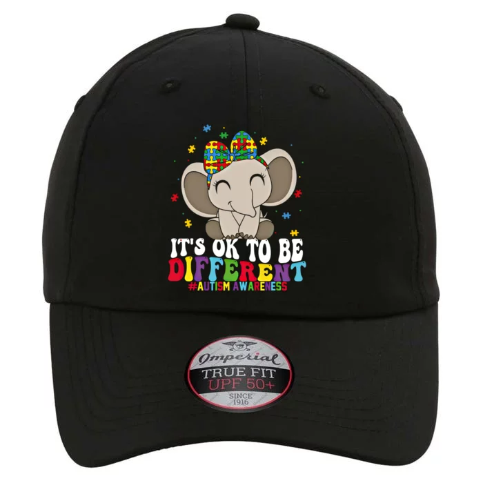 It Is Ok To Be Different Elephant Autism Awareness Acceptance Great Gift The Original Performance Cap