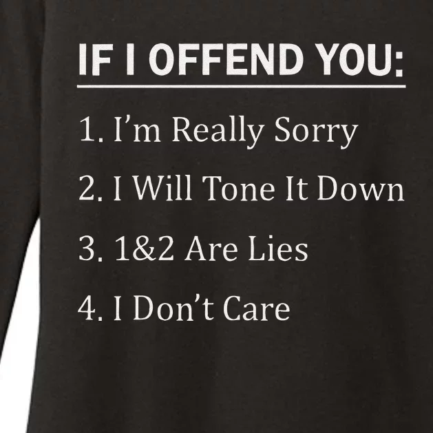 If I Offend Youim Really Sorry I Will Tone It Down1&2 Womens CVC Long Sleeve Shirt