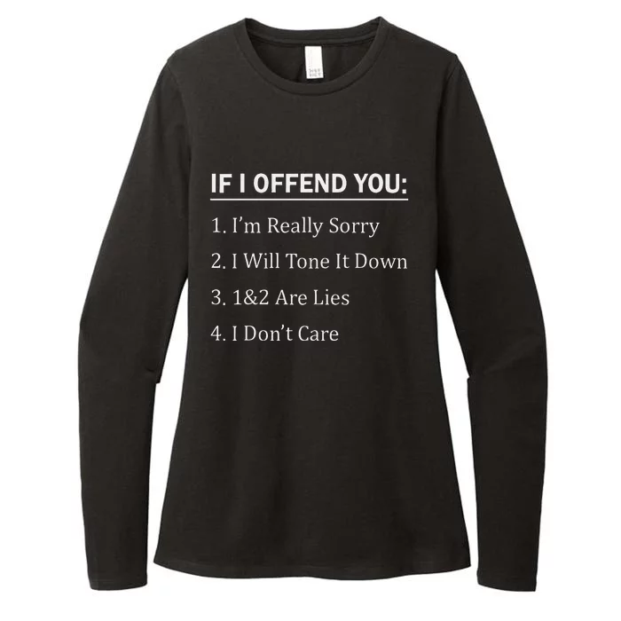 If I Offend Youim Really Sorry I Will Tone It Down1&2 Womens CVC Long Sleeve Shirt