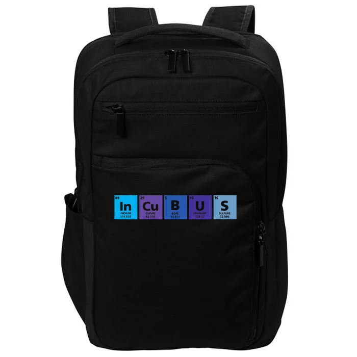 Incubus (In-Cu-B-U-S) Periodic Table Color Elements Impact Tech Backpack