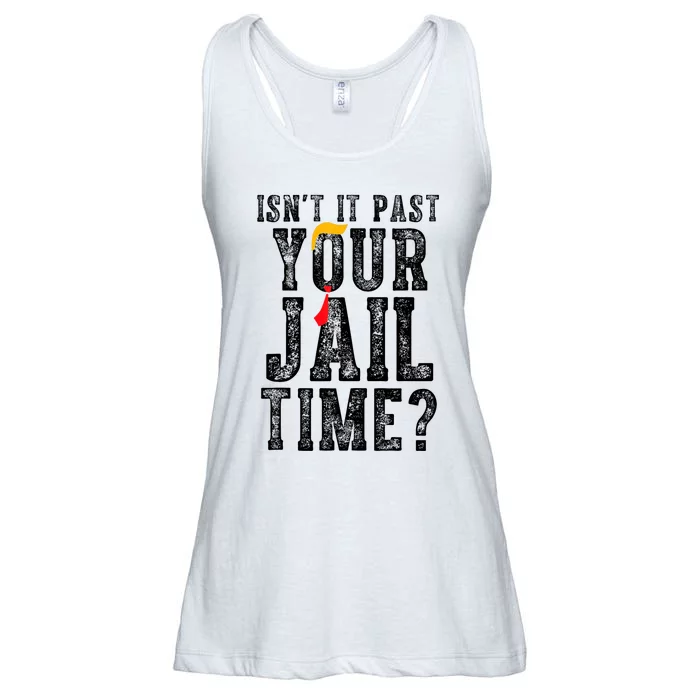 IsnT It Past Your Jail Time? Funny Sarcastic Quote Ladies Essential Flowy Tank