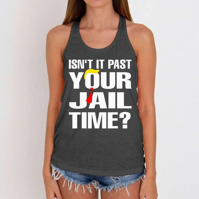 IsnT It Past Your Jail Time Women's Knotted Racerback Tank