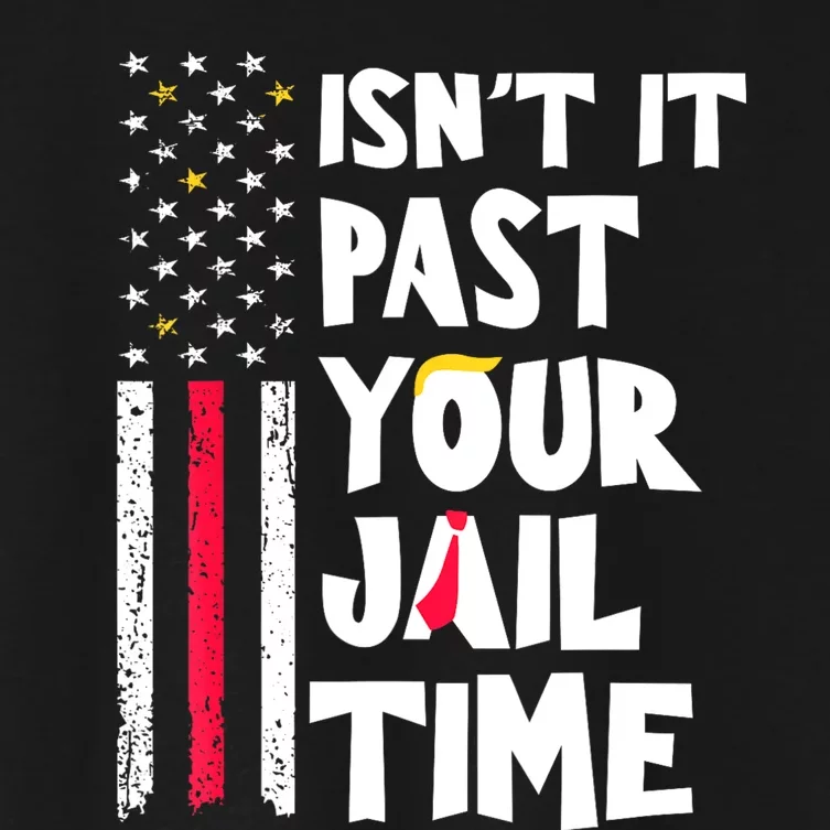 IsnT It Past Your Jail Time? Funny Sarcastic Quote Women's Crop Top Tee