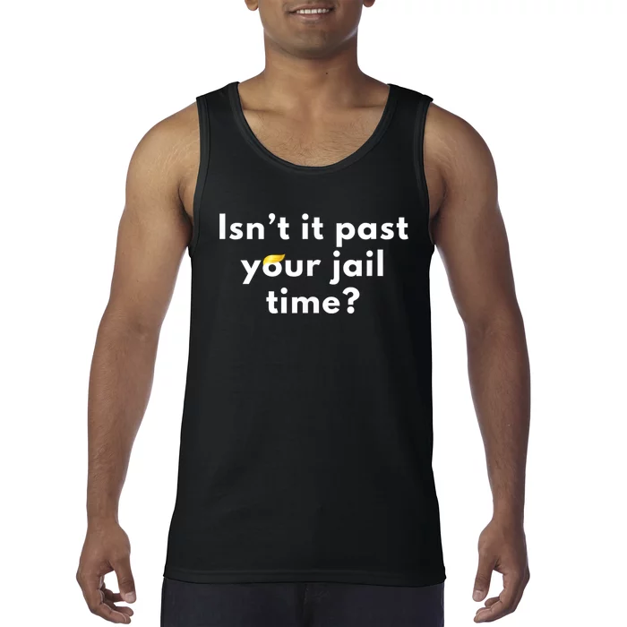 IsnT It Past Your Jail Time? Funny Sarcastic Quote Adults Tank Top