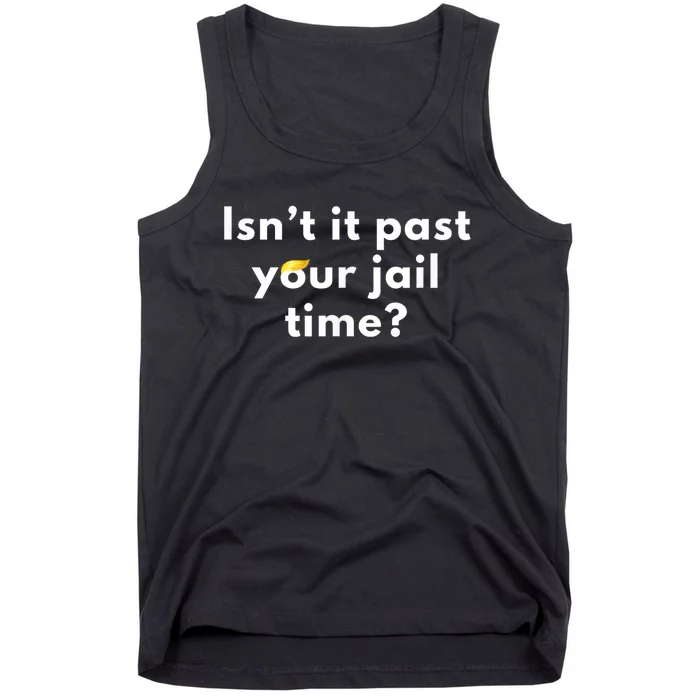 IsnT It Past Your Jail Time? Funny Sarcastic Quote Adults Tank Top