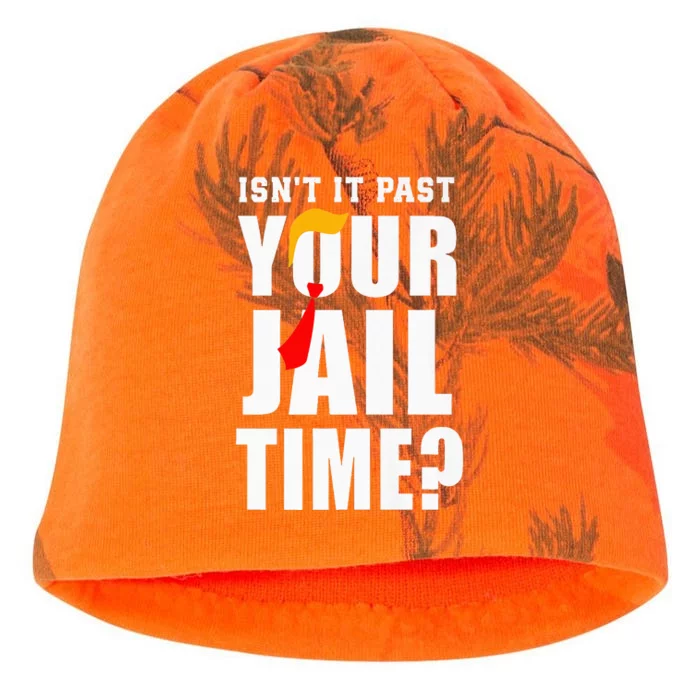 IsnT It Past Your Jail Time Funny Quote Kati - Camo Knit Beanie