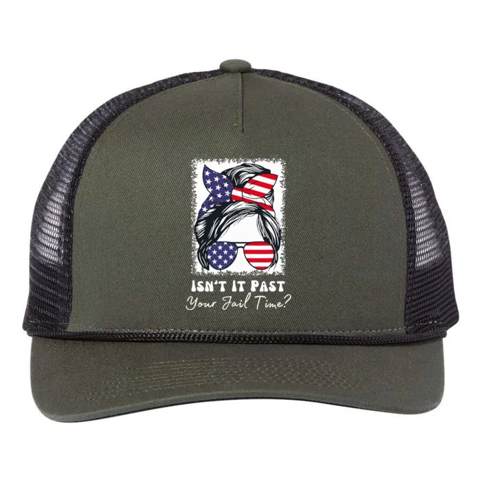 IsnT It Past Your Jail Time Funny Retro Rope Trucker Hat Cap