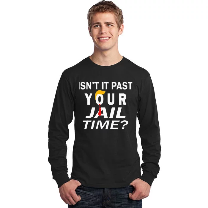 IsnT It Past Your Jail Time Funny Sarcastic Tall Long Sleeve T-Shirt