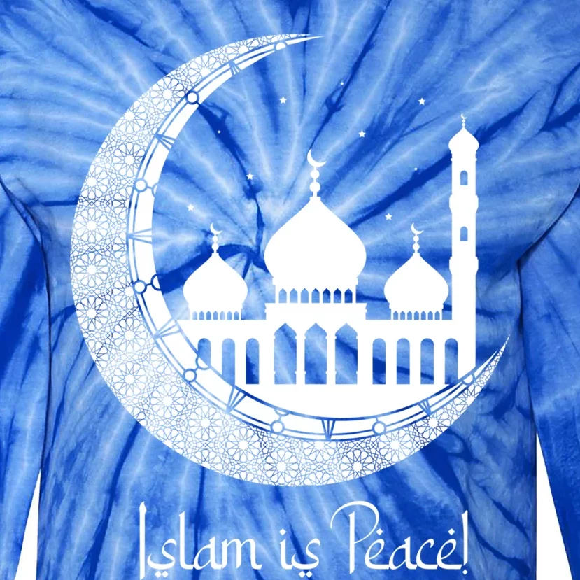 Islam Is Peace Islamic Mosque Ramadan Temple Muslim Religion Cute Gift Tie-Dye Long Sleeve Shirt