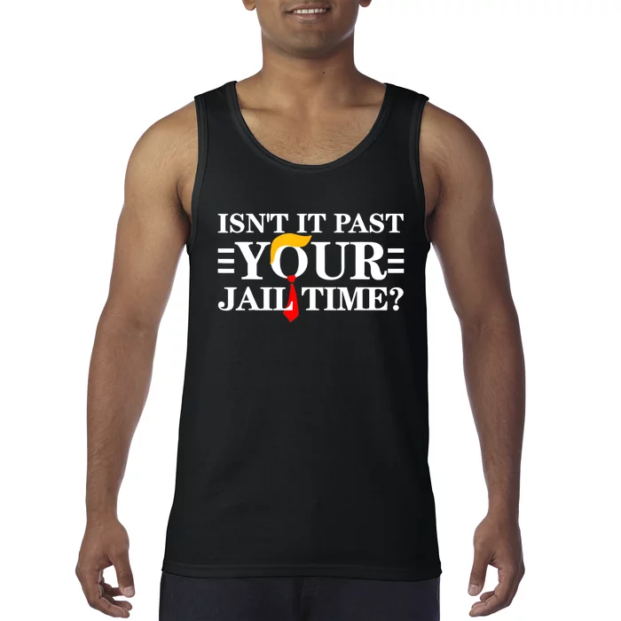 Isnt It Past Your Jail Time Funny Sarcastic Quote Tank Top