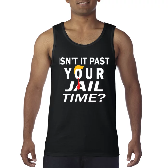 Isnt It Past Your Jail Time Funny Sarcastic Quote Tank Top