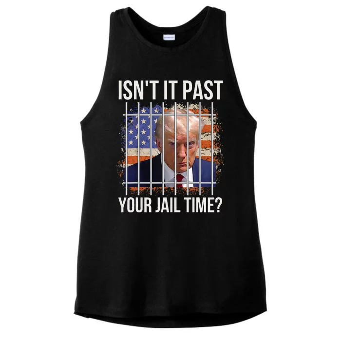 IsnT It Past Your Jail Time Ladies Tri-Blend Wicking Tank