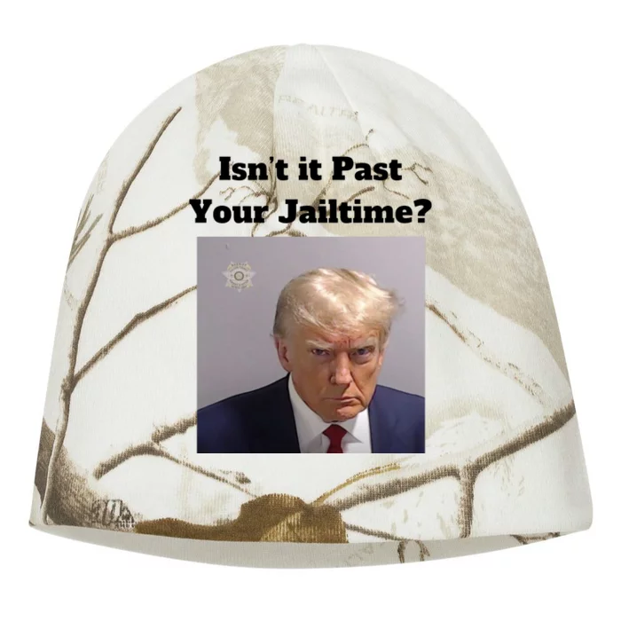 IsnT It Past Your Jailtime Trump Mugshot Kati - Camo Knit Beanie