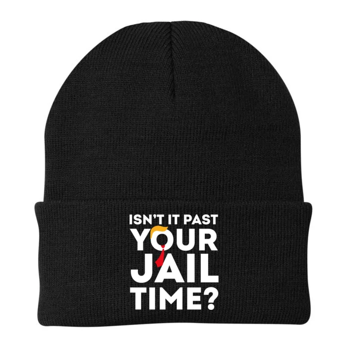 Isn’T It Past Your Jail Time Funny Saying Knit Cap Winter Beanie