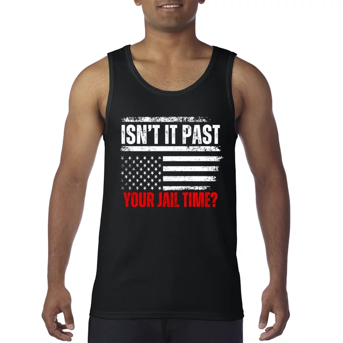 IsnT It Past Your Jail Time Funny Trump Saying Tank Top