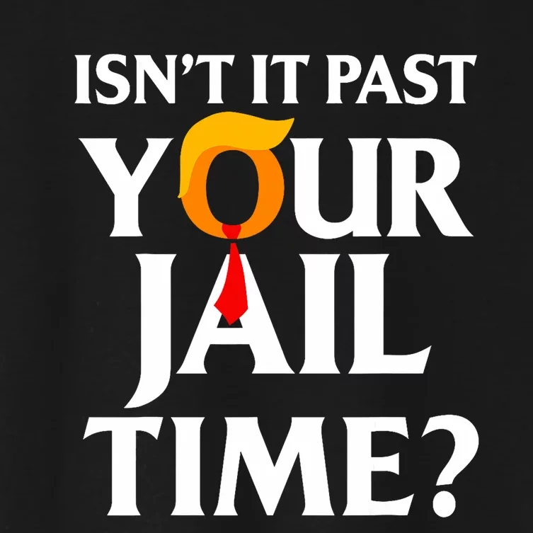 IsnT It Past Your Jail Time Funny Saying Joke Sarcastic Women's Crop Top Tee