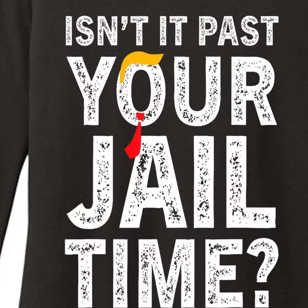 IsnT It Past Your Jail Time? Funny Sarcastic Quote Trending Womens CVC Long Sleeve Shirt