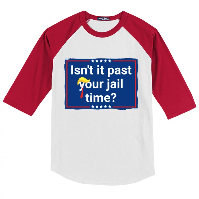 Isnt It Past Your Jail Time Kids Colorblock Raglan Jersey